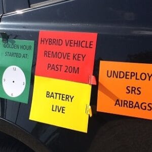 Magnetic RTC signs Magnetic signs to be used at the RTC in order to denote the condition or message about a vehicle. They work in the same way as L plates, just stick them on via magnets. Design your own brigade set from the messages shown as examples, other message or just leave them blank and write your own? They come in their own pouch with colour coded puller tabs, a useful communication tool at the RTC.