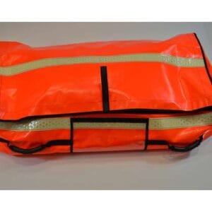 General kit bag Started out as a decontamination kit bag, but with its size and shape demonstrates what can be made with our stock materials and fittings.